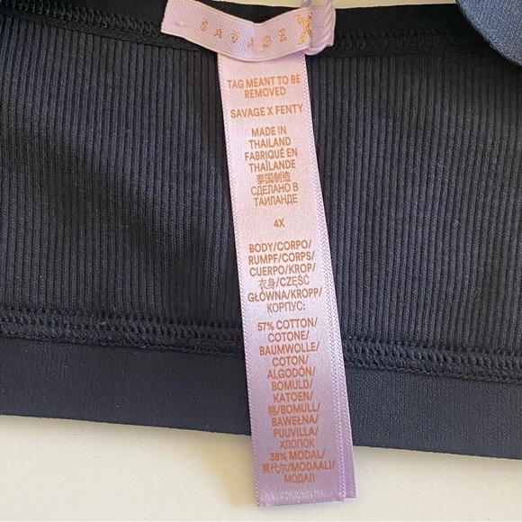 SAVAGE X FENTY RIB ESSENTIALS UNLINED BRALETTE 4X - Picture 14 of 15